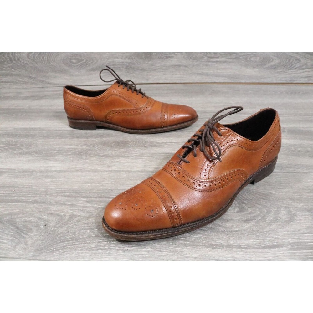 Allen Edmonds Bartlett Walnut Cap Toes Oxford Dress Shoes 12 B